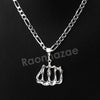 Italian .925 Sterling Silver ALLAH Pendant 5mm Figaro Necklace S02 - Raonhazae