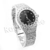 HIP HOP RAONHAZAE LUXURY SILVER FINISHED LAB DIAMOND WATCH - Raonhazae