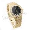 HIP HOP RAONHAZAE JAHKOY LUXURY GOLD FINISHED LAB DIAMOND WATCH - Raonhazae