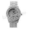 HIP HOP RAONHAZAE LUXURY SILVER FINISHED LAB DIAMOND WATCH - Raonhazae