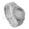 HIP HOP RAONHAZAE LUXURY SILVER FINISHED LAB DIAMOND WATCH - Raonhazae