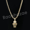 Micro Pave Microphone Pendant w/ 18" Tennis / 30" Cuban Chain X7 - Raonhazae