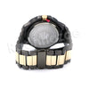 HIP HOP RAONHAZAE MASE BLACK GOLD FINISHED WATCH - Raonhazae