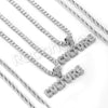 CULTURE BUBBLE PENDANT SILVER W/ 24" ROPE /18" TENNIS CHAIN NECKLACE - Raonhazae