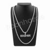 BOOMIN BUBBLE SILVER PENDANT W/ 24" ROPE /18" TENNIS CHAIN NECKLACE - Raonhazae