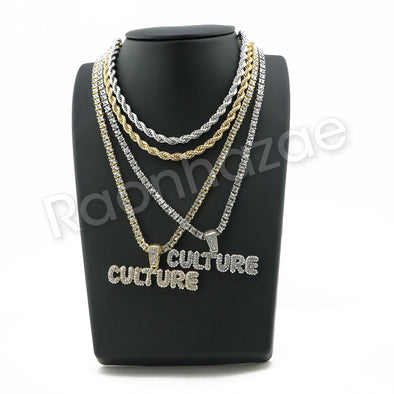 BUBBLE CULTURE BUBBLE PENDANT W/ 24" ROPE /18" TENNIS CHAIN SC003 - Raonhazae