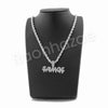 SAVAGE BUBBLE PENDANT SILVER W/ 24" ROPE /18" TENNIS CHAIN NECKLACE - Raonhazae