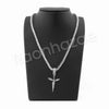 ISSA KNIFE PENDANT SILVER W/ 24" ROPE /18" TENNIS CHAIN NECKLACE - Raonhazae