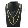 HIP HOP ISSA KNIEF PENDANT W/ 24" ROPE /18" TENNIS CHAIN NECKLACE SC005 - Raonhazae