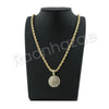 HIP HOP BASKETBALL PENDANT W/ 24" ROPE /18" TENNIS CHAIN NECKLACE SC006 - Raonhazae