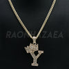 Crown Y Initial Pendant Necklace Set - Raonhazae