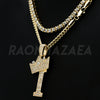Crown I Initial Pendant Necklace Set - Raonhazae