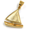 316L Stainless Steel Little Yachty Ice Out Pendant w/ 4mm Miami Cuban Chain - Raonhazae