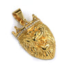 316L Stainless Steel Lion King Blinged Out Pendant w/ 4mm Miami Cuban Chain - Raonhazae