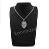 316L Stainless Steel Lion King Blinged Out Pendant w/ 4mm Miami Cuban Chain - Raonhazae