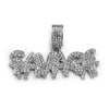 Raonhazae 316L Stainless Steel Dripped Bubble Savage Iced CZ Pendant w/ 4mm Miami Cuban Chain - Raonhazae