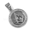 316L Stainless Freemason Grand Master Compass Pendant w/ 4mm Miami Cuba Chain - Raonhazae