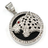 Raonhazae 316L Stainless Steel 3D Black Panther Pendant W/4mm Miami Cuban Chain - Raonhazae