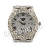 HipHop "Passion Fruit" Silver Techno Pave Wrist Watch - Raonhazae