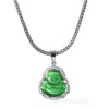 Iced Buddha Pendant w/5mm Franco Chain / MEDALLION ALLAH Pendant w/ 4mm Rope Chain Set G - Raonhazae