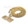 Iced Gold / Silver Buddha Pendant w/ 5mm Franco Chain / ELITE Pendant w/ 4mm Rope Chain Set - Raonhazae