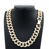 Hip Hop Fully Iced Mens 18mm Heavy Miami Cuban Chain (Multiple Sizes 9" - 36") - Raonhazae