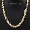 Hip Hop Fully Iced Mens 10mm Heavy Rope Chain (Multiple Sizes 9"-36") - Raonhazae