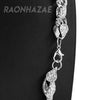 Hip Hop Fully Iced Mens 10mm Heavy Rope Chain (Multiple Sizes 9"-36") Silver - Raonhazae