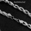 Hip Hop Fully Iced Mens 10mm Heavy Rope Chain (Multiple Sizes 9"-36") Silver - Raonhazae