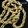 Hip Hop Fully Iced Mens 10mm Heavy Rope Chain (Multiple Sizes 9"-36") - Raonhazae