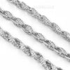 Hip Hop Fully Iced Mens 10mm Heavy Rope Chain (Multiple Sizes 9"-36") Silver - Raonhazae
