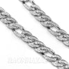 Hip Hop Fully Iced Mens 12mm Heavy Figaro Chain (Multiple Sizes 9"-36") Silver - Raonhazae