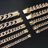 Miami Cuban 14k Gold Plated 6 to 20mm wide 18" 20" 24" Chain Necklace Bracelets 628 - Raonhazae