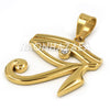 Stainless Steel Gold EYE OF HORUS Pendant W Cuban Chain - Raonhazae