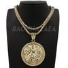 Hip Hop HUGE MEDUSA PENDANT Exclusive Pendant W/ Franco & Tennis Choker Chain Set - Raonhazae