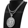 Hip Hop HUGE MEDUSA PENDANT Exclusive Pendant W/ Franco & Tennis Choker Chain Set - Raonhazae