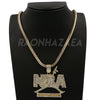 Hip Hop NEVER BROKE AGAIN Exclusive Pendant W/ Franco & Tennis Choker Chain Set - Raonhazae