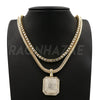 Hip Hop DOGTAG Pendant W/ Franco Chain / Tennis Choker Chain. - Raonhazae