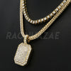 Hip Hop DOGTAG Pendant W/ Franco Chain / Tennis Choker Chain. - Raonhazae