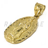 Solid Brass Gold Diamond Cut Our Lady of Guadalupe Pendant w/ 5mm 24" Concave Cuban Chain B04G - Raonhazae