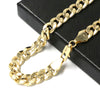 Raonhazae 14K Gold Plated Concave Cuban Necklace Chain (4-10m) W/ 8"/9"/24"/30" - Raonhazae