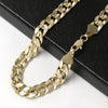 Raonhazae 14K Gold Plated Concave Cuban Necklace Chain (4-10m) W/ 8"/9"/24"/30" - Raonhazae