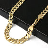 Raonhazae 14K Gold Plated Concave Cuban Necklace Chain (4-10m) W/ 8"/9"/24"/30" - Raonhazae