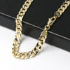 Raonhazae 14K Gold Plated Concave Cuban Necklace Chain (4-10m) W/ 8"/9"/24"/30" - Raonhazae