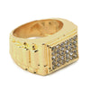 HIP HOP FASHION SOLID "CLASSIC" GOLD PLATED RING BK003G - Raonhazae