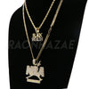 NBA NEVER BROKE AGAIN/ BLACK WEALTH Pendant W/ Black Wealth Chain Set - Raonhazae