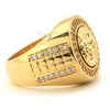 MEN'S HIP HOP LAB DIAMOND MEDUSA BRASS RING SIZE 8-12 BR002G - Raonhazae