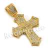 Lab diamond Micro Pave Medieval Jesus Cross Pendant w/ Miami Rope Chain BR009 - Raonhazae