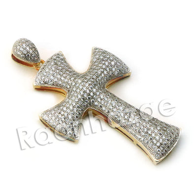 Lab diamond Micro Pave Anarchy Jesus Piece Pendant w/ Miami Cuban Chain BR016 - Raonhazae