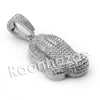 Lab diamond Micro Pave Praying Hands Pendant w/ Miami Cuban Chain BR019 - Raonhazae